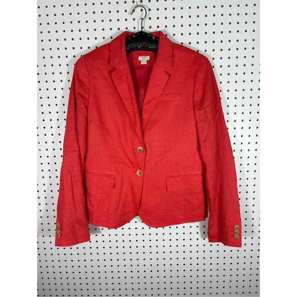 J.Crew linen blazer jacket size 6